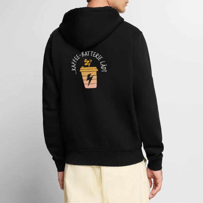 Coffee Drinking Caffeine Statement Coffee Drinker Unisex Premium Organic Zip Hoodie