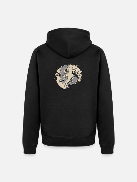 Escalade de la Saint-Valentin pour hommes - Veste à capuche bio Premium Unisexe - noir