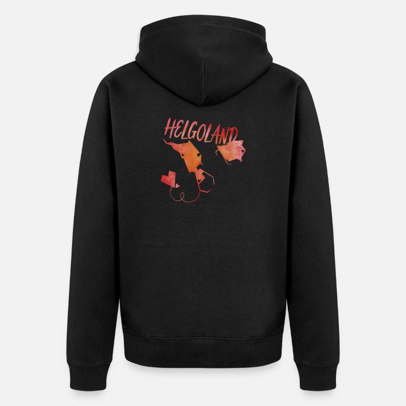 Heligoland - Veste à capuche bio Premium Unisexe - noir