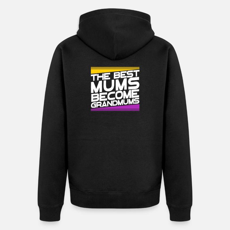 Oma Glückwunsch Großmutter Großmama Statement - Unisex Premium Bio Zip Hoodie - Schwarz