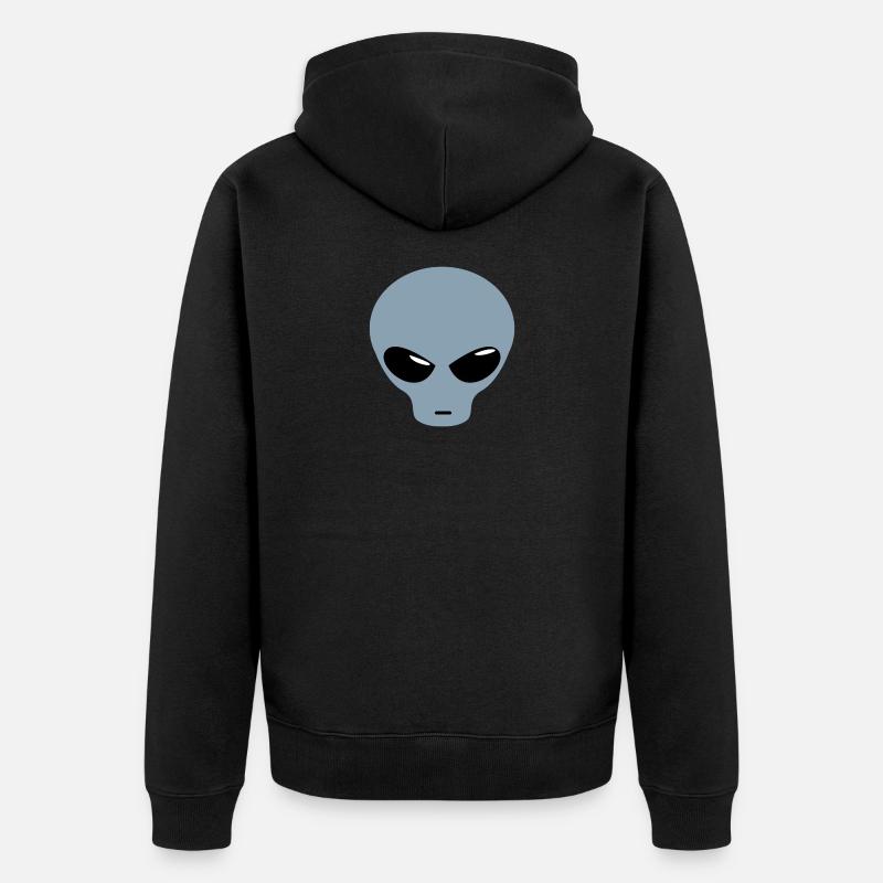 Design extraterrestre - Veste à capuche bio Premium Unisexe - noir