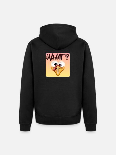 Turkey What - Unisex Premium Organic Zip Hoodie - black