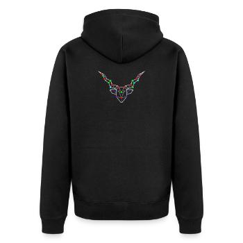 Constellation Horoscope Galaxy Sky Capricorn - Unisex Premium Organic Zip Hoodie - black - Back - Nico (187cm)