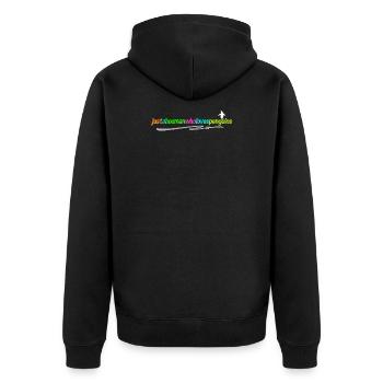 Déclaration du manchot d’Antarctique Oiseau animal Oiseau de mer - Veste à capuche bio Premium Unisexe - noir - Dos - Nico (187cm)