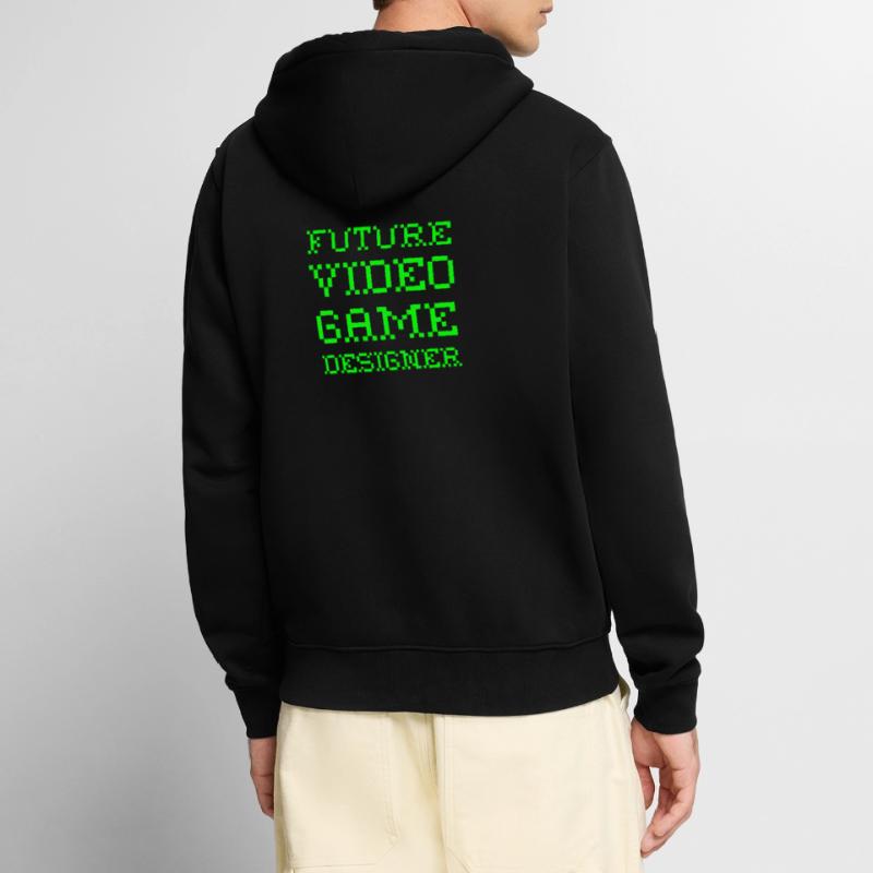 Future Video Game Designer Computer Scientist Computer Unisex Premium Organic Zip Hoodie