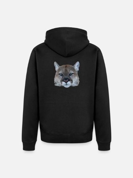 Panther - Unisex Premium Organic Zip Hoodie - black