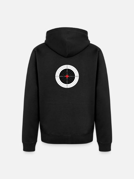 cible - Veste à capuche bio Premium Unisexe - noir
