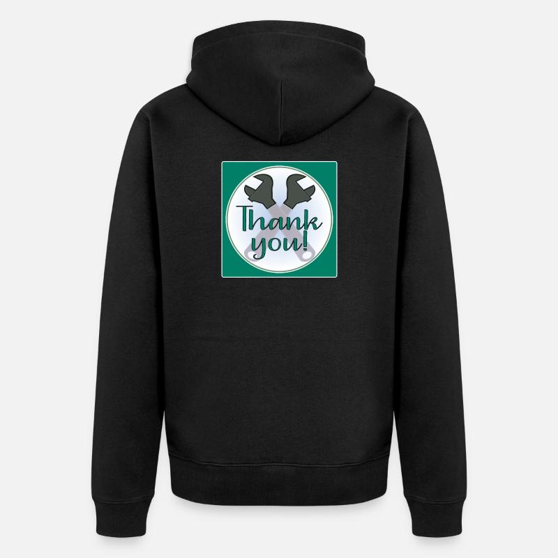 MERCI ARTISAN - PINCES - Veste à capuche bio Premium Unisexe - noir