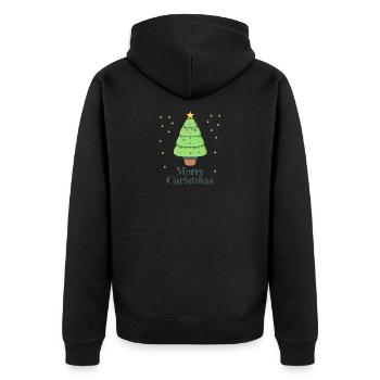 Merry Christmas - Veste à capuche bio Premium Unisexe - noir - Dos - Nico (187cm)