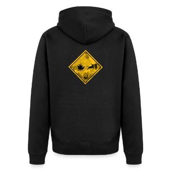 Traversée de Slay - Veste à capuche bio Premium Unisexe - noir - Dos - Nico (187cm)