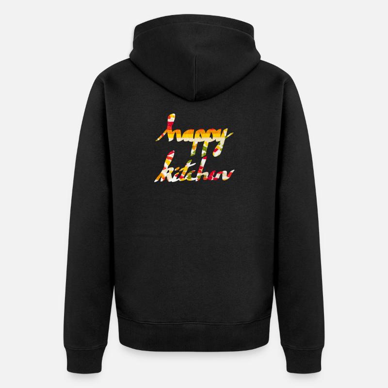 Cuisine heureuse - Veste à capuche bio Premium Unisexe - noir