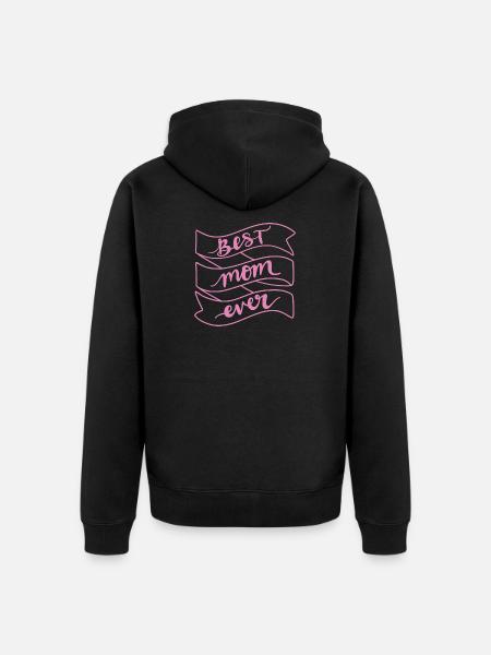 Beste Mutter aller Zeiten - Unisex Premium Bio Zip Hoodie - Schwarz