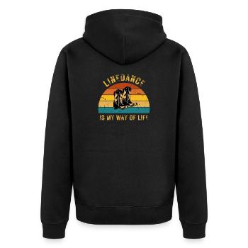La danse en ligne est mon mode de vie: Idée cadeau parfaite - Veste à capuche bio Premium Unisexe - noir - Dos - Nico (187cm)