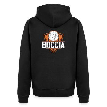 Vêtements de joueur de boccia avec balles de boccia Boccia - Veste à capuche bio Premium Unisexe - noir - Dos - Nico (187cm)
