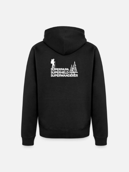 Bergwanderung Wandern Statement Wanderer Klettern - Unisex Premium Bio Zip Hoodie - Schwarz