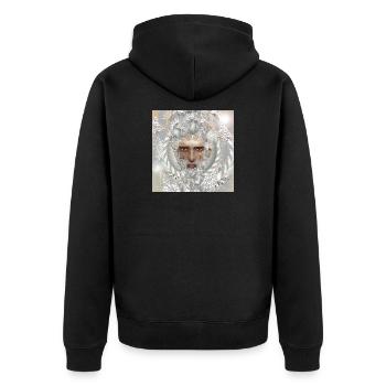 fascinating portrait of an Aquarius - Unisex Premium Organic Zip Hoodie - black - Back - Nico (187cm)