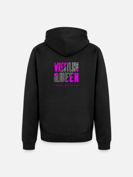 Wrestling Queen - Unisex Premium Organic Zip Hoodie - black