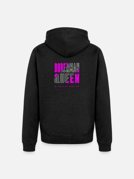 Reine Doberman - Veste à capuche bio Premium Unisexe - noir