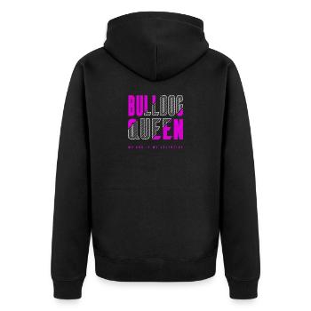 Bulldog Queen - Veste à capuche bio Premium Unisexe - noir - Dos - Nico (187cm)