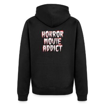 Cineaste Binge Watching Theater Movies Statement - Unisex Premium Organic Zip Hoodie - black - Back - Nico (187cm)