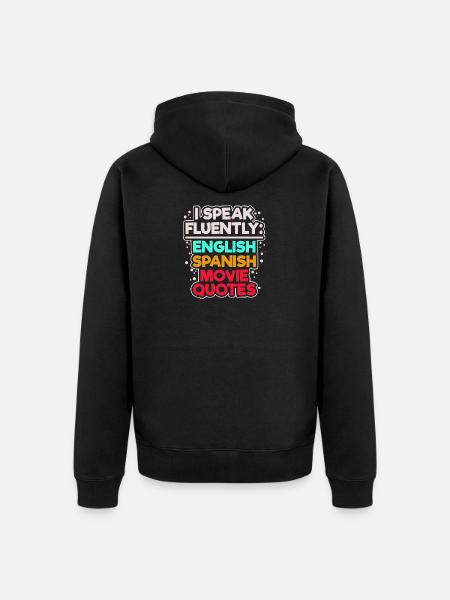 Movies Statement Streaming Movie Watch Cineaste - Unisex Premium Organic Zip Hoodie - black
