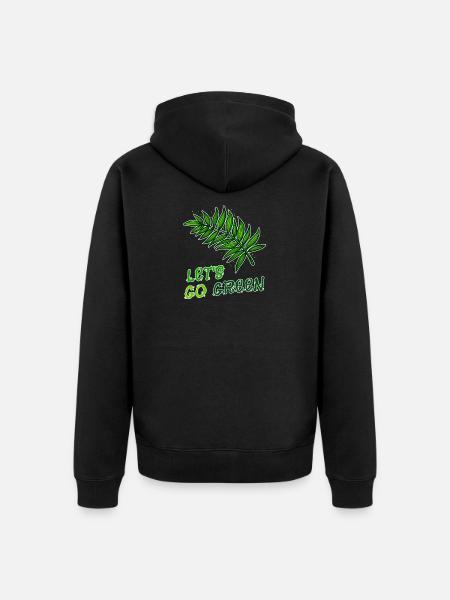 Umweltschützer Mutter Erde Natur Statement Umwelt - Unisex Premium Bio Zip Hoodie - Schwarz