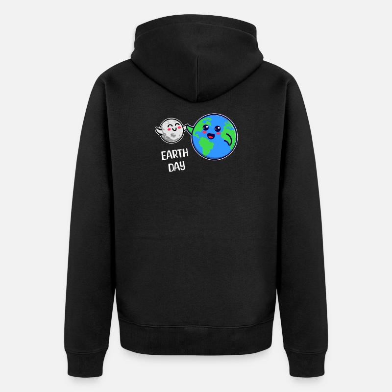 Mutter Erde Umwelt Umweltfreundlich Statement - Unisex Premium Bio Zip Hoodie - Schwarz