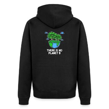 Déclaration de la planète Terre Mère Conservation des arbres - Veste à capuche bio Premium Unisexe - noir - Dos - Nico (187cm)