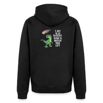 Environmental Damage Statement Earth Environment Global Warming - Unisex Premium Organic Zip Hoodie - black - Back - Nico (187cm)