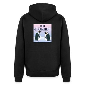 Bon rétablissement ENFANTS - Veste à capuche bio Premium Unisexe - noir - Dos - Nico (187cm)