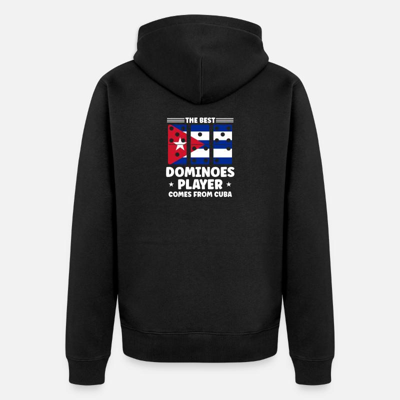 Conception de jeux Domino - Veste à capuche bio Premium Unisexe - noir