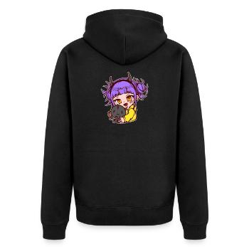Dessin animé Bande dessinée Manga Animation fille - Veste à capuche bio Premium Unisexe - noir - Dos - Nico (187cm)