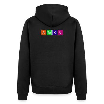 Manga Anime Statement Japanisch Comic Animation - Unisex Premium Bio Zip Hoodie - Schwarz - Hinten - Nico (187cm)