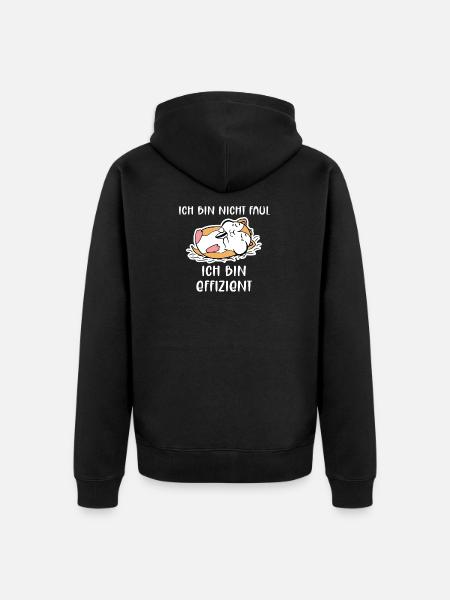 Haustiere Hamster Lieblingstier Statement Heimtier - Unisex Premium Bio Zip Hoodie - Schwarz