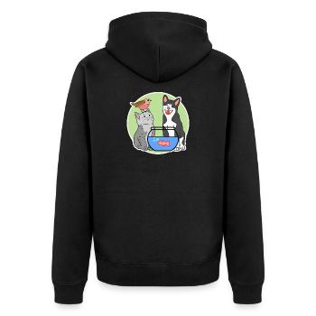 Aquarium, Poisson, Chien, Chat, Animaux de compagnie, Animaux domestiques, Animaux de compagnie, - Veste à capuche bio Premium Unisexe - noir - Dos - Nico (187cm)