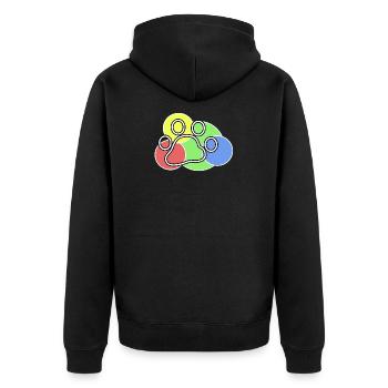 Animaux Cuddly Animal Pet Animal préféré Animaux de compagnie - Veste à capuche bio Premium Unisexe - noir - Dos - Nico (187cm)