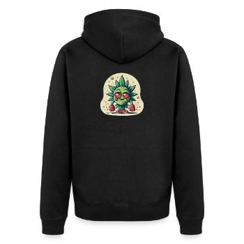 Brocoli Garçon - Veste à capuche bio Premium Unisexe - noir - Dos - Nico (187cm)