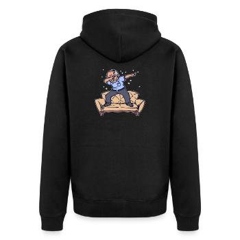 Retraite des aînés Adieu la liberté de la retraite - Veste à capuche bio Premium Unisexe - noir - Dos - Nico (187cm)