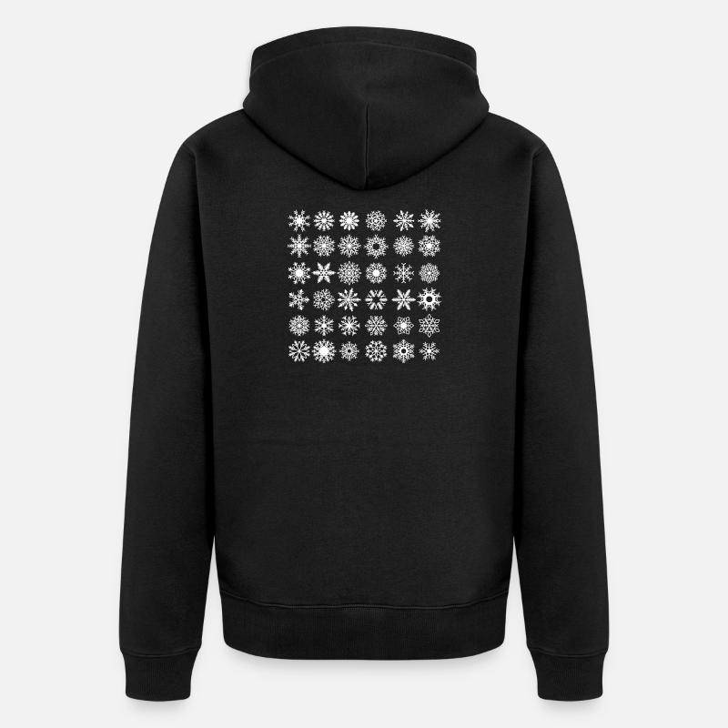 flocon3 - Veste à capuche bio Premium Unisexe - noir