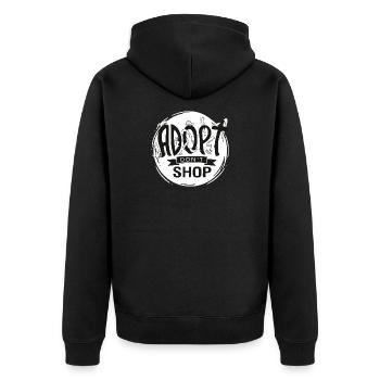 Adoptez Don’t Shop - Veste à capuche bio Premium Unisexe - noir - Dos - Nico (187cm)