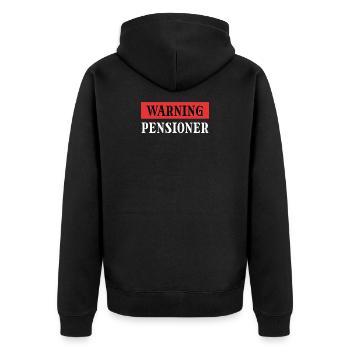 Retraite Senior Statement Retraite Loisirs - Veste à capuche bio Premium Unisexe - noir - Dos - Nico (187cm)