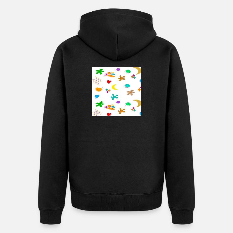 Modèle1 - Veste à capuche bio Premium Unisexe - noir