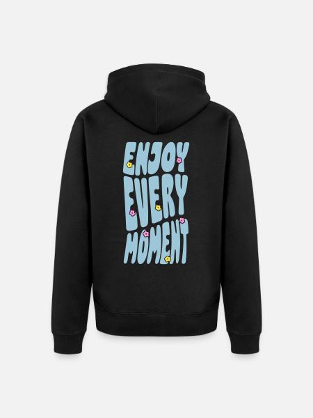 Profitez de chaque instant - Veste à capuche bio Premium Unisexe - noir