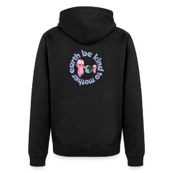 Figurines kawaii mignonnes - Veste à capuche bio Premium Unisexe - noir - Dos - Nico (187cm)