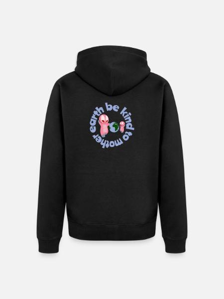 Cute kawaii figures - Unisex Premium Organic Zip Hoodie - black