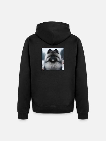 Gorgeous Wolfspitz - Unisex Premium Organic Zip Hoodie - black