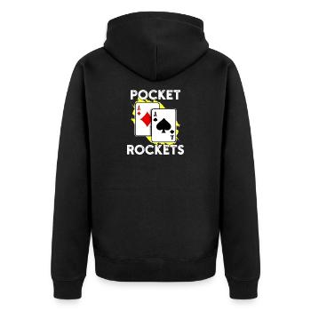 Jackpot Gambling Casino Poker Statement Joueur professionnel - Veste à capuche bio Premium Unisexe - noir - Dos - Nico (187cm)