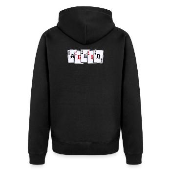 Poker Casino Jeu de cartes Jeux d’argent Poker Loterie - Veste à capuche bio Premium Unisexe - noir - Dos - Nico (187cm)