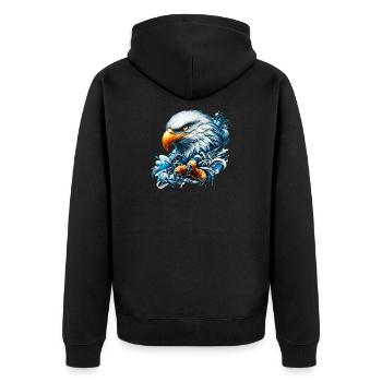 Aigle - Veste à capuche bio Premium Unisexe - noir - Dos - Nico (187cm)