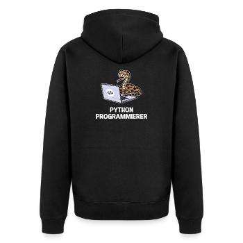 Développeur Coden Statement Programmeur informatique - Veste à capuche bio Premium Unisexe - noir - Dos - Nico (187cm)